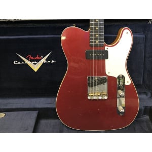 Электрогитара Fender Custom Shop P90 Mahogany Telecaster Journeyman Relic, Aged Firemist with Case