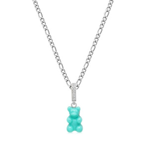 Колье с подвеской Gummy Bear Nialaya Jewelry, синий