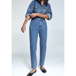 Джинсы Straight Leg MOM PULL&BEAR, цвет light blue denim