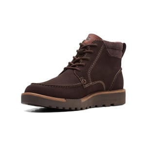 Мужские кожаные ботинки челси BARNES MID Clarks, цвет Brown Suede