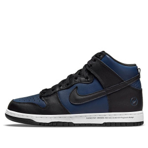 Кроссовки x fragment design dunk high Nike, синий