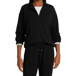 Куртка Saks Fifth Avenue с молнией на четверть essential, черный