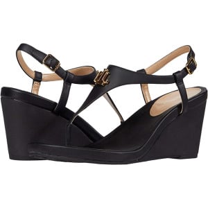 Туфли на каблуках Jeannie Wedge Sandal LAUREN Ralph Lauren, черный