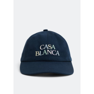 Кепка CASABLANCA PARIS Stacked logo embroidered cap, синий