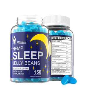 Комплекс с Мелатонином (15 мг) для расслабления, улучшения сна, снятия стресса HempTotally, 150 капсул
