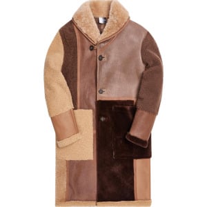 Пальто Kith Shearling Patchwork Becker Coat 'Multicolor', разноцветный