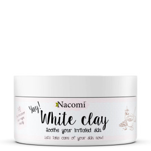 Nacomi White Clay увлажняющая и успокаивающая белая глина 50г