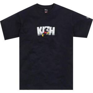 Футболка Kith x Disney Running Mickey T-Shirt 'Black', черный