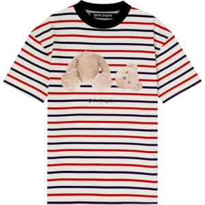 Футболка Palm Angels PA Bear Stripes Classic Tee 'Red/Brown', красный