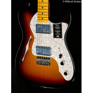 Fender American Vintage II 1972 Telecaster Thinline Maple Fingerboard 3-Color Sunburst (221) Fender American II Telecaster Thinline Maple Fingerboard (221)