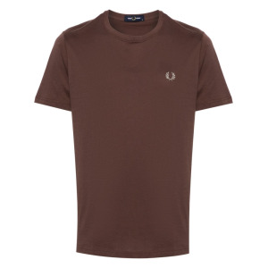 Футболка с вышитым логотипом Fred Perry, коричневый