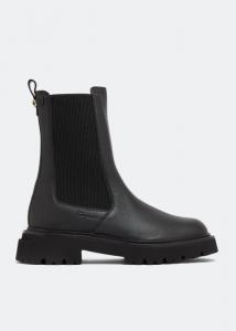 Ferragamo gancini boots discount