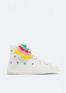 Кроссовки STELLA MCCARTNEY Butterfly wings high-top sneakers, белый