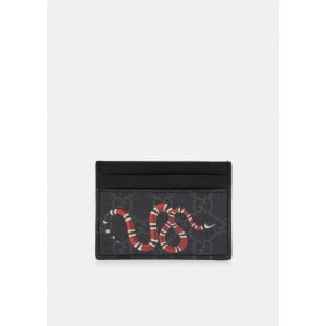 Картхолдер GUCCI Kingsnake print GG Supreme card holder, принт