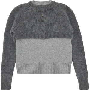 Пуловер Sacai Knit Pullover 'Grey', серый