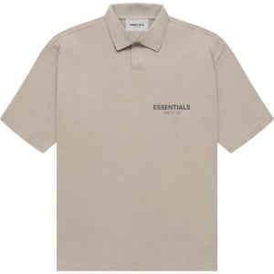 Футболка Fear of God Essentials Short-Sleeve Polo 'String', загар