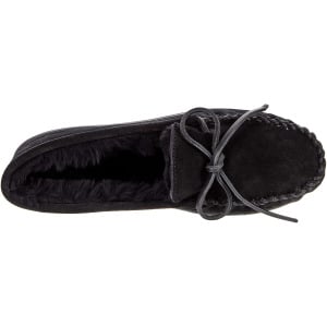 Слипперы Sheepskin Hardsole Moc Minnetonka, черный