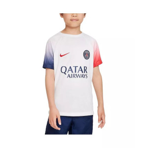 Big Boys White Paris Saint-Germain 2023/24 Футболка Academy Pro Performance перед матчем Nike, белый