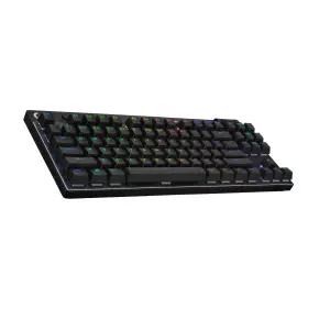 Клавиатура игровая Logitech G PRO X TKL Lightspeed, Clicky (GX Blue), черный, английская раскладка