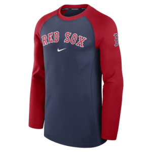 Лонгслив Nike Boston Red Sox Authentic Collection Game Time, темно-синий