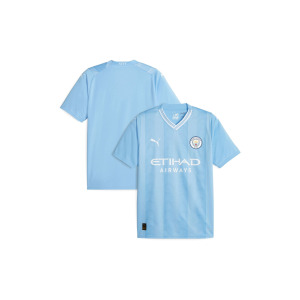 Домашняя копия футбольной майки Manchester City 23/24 Puma, синий