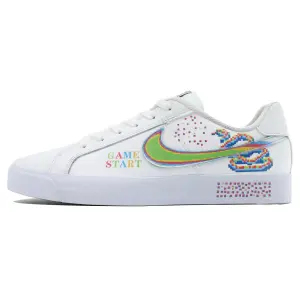 Кроссовки Nike Court Royale Skateboarding Shoes Men Low-top White, зеленый