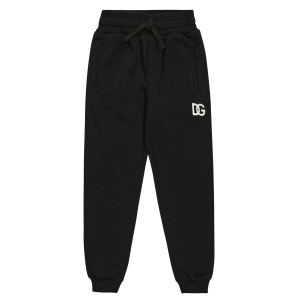 Спортивные брюки из хлопкового джерси с логотипом Dolce&Gabbana, черный
