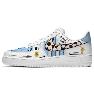 Кроссовки Nike Air Force 1 Skateboarding Shoes Men Low-top Blue/white/black, белый/черный