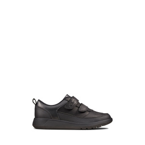 Детские кожаные туфли Multi Fit Scape Flare Clarks, черный