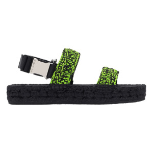 Сандалии Bimba Y Lola Crochet Flat, зеленый/черный