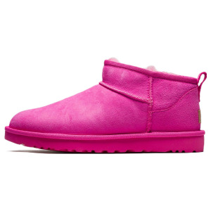 Женские зимние ботинки Ugg CLASSIC ULTRA MINI, цвет carnation pink