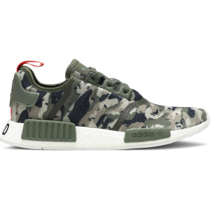 Лимитированные кроссовки Adidas NMD_R1 'Camo', серебряный