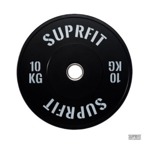 Накладка на бампер Suprfit Econ с белым логотипом (пара) - 5 кг, черный