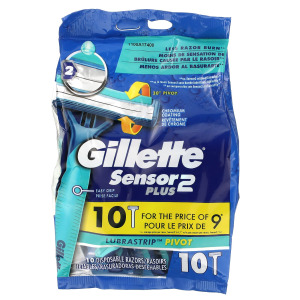 Одноразовые Бритвы Gillette Sensor 2 Plus с поворотной головкой