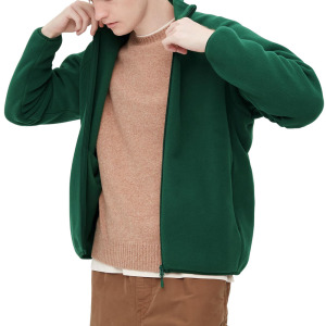 Куртка-кофта Uniqlo Fleece Zipped, зеленый