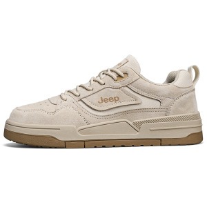 Кроссовки Jeep Skateboarding Shoes Men Low-top Beige, бежевый