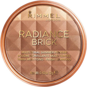 бронзатор; Прессованный бронзатор Rimmel London Radiance Shimmer Brick, 002 Medium, 12 г