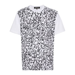 Comme des Garçons Homme Deux футболка с графичным принтом, белый