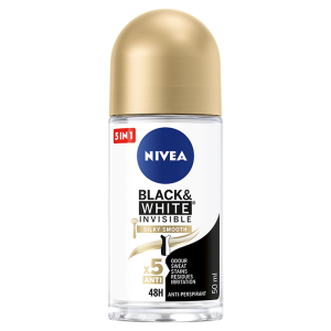 Nivea Black & White Invisible Silky Smooth женский шариковый антиперспирант, 50 мл