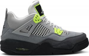 Кроссовки Air Jordan 4 Retro SE GS Neon 95, серый