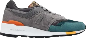 New balance 997 grigio verde discount