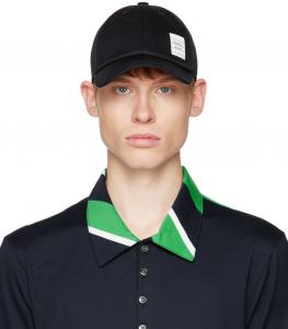 Бейсболка темно-синего цвета Thom Browne