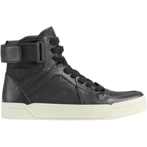 Кроссовки Gucci Nylon Signature High Black, черный