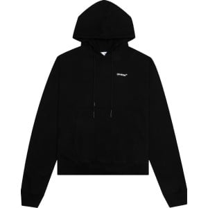 Худи Off-White Caravag Arrow Over Hoodie 'Black/White', черный