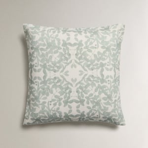 Чехол для подушки Zara Home Leaf Print, 45х45 см, лен