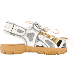 Сандалии Gucci Wmns Tinsel Sport Sandals Crystal White Grey, белый