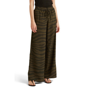 Брюки LAUREN Ralph Lauren, Petite Zebra-Print Crepe Wide-Leg Pants