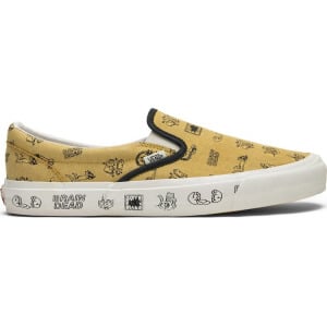 Кеды Vans Brain Dead x Classic Slip-On LX Aspen Gold, золотой