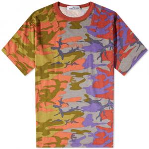 Футболка с камуфляжным принтом Heritage Stone Island