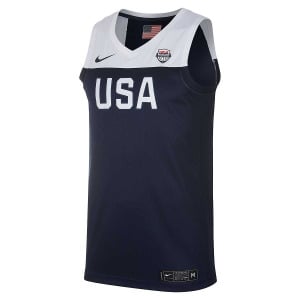 Баскетбольная майка FIBA WORLD CUP TEAM USA ROAD JERSEY Nike, цвет Obsidian/Obsidian